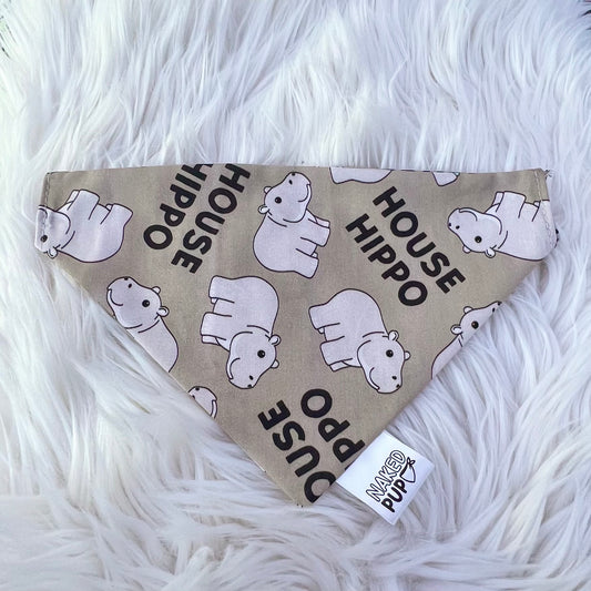 House Hippo Dog Bandana