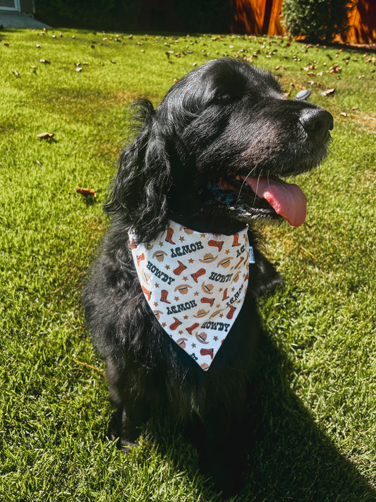Howdy Dog Bandana